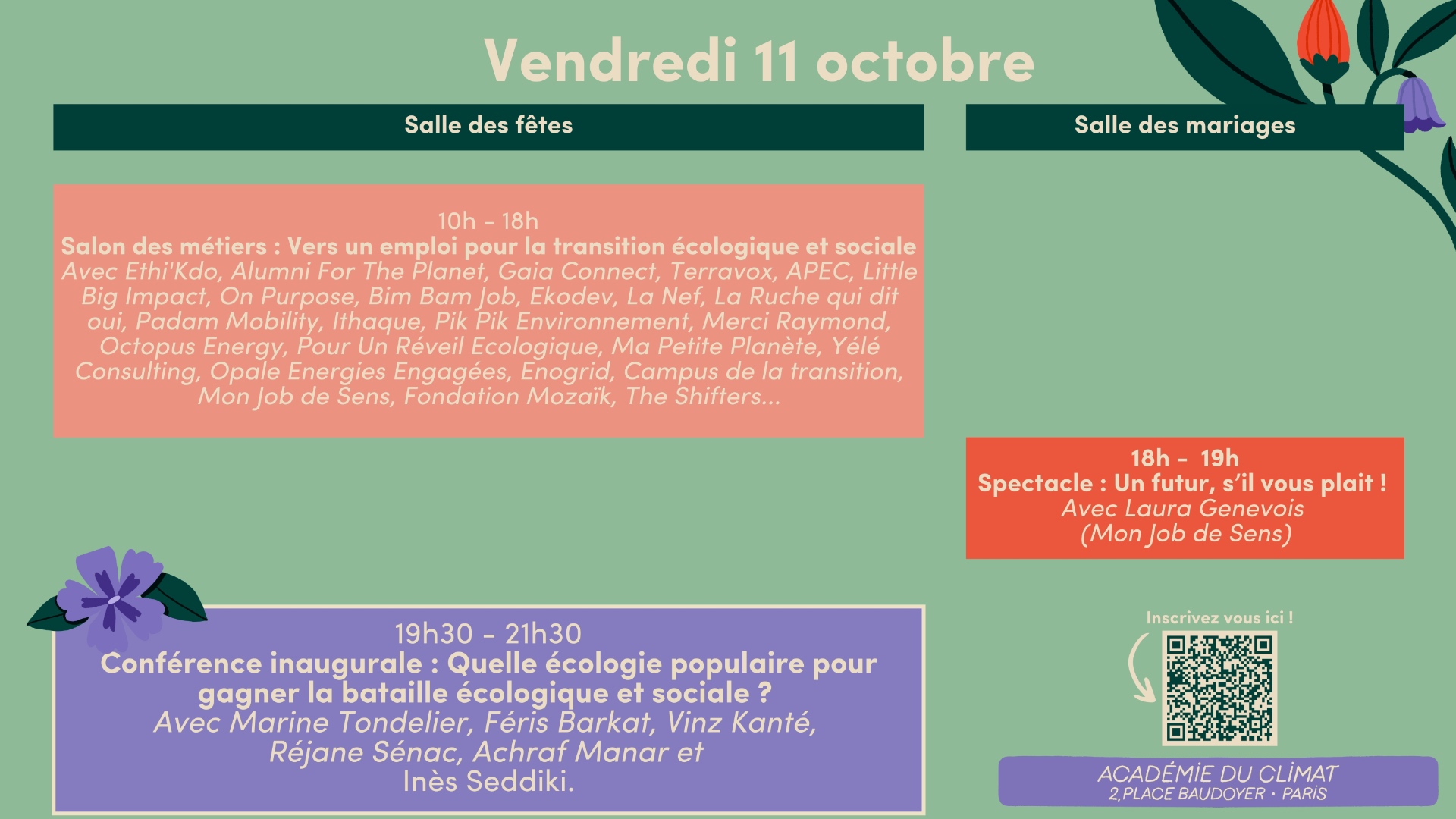 Programme de vendredi - Forum Low Carbon 2024